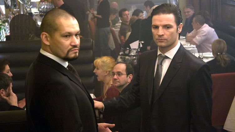 Sokolov (G. Povolotskyi, l) und Mischa (M. Maticevic) in einer Szene im "Odessa".