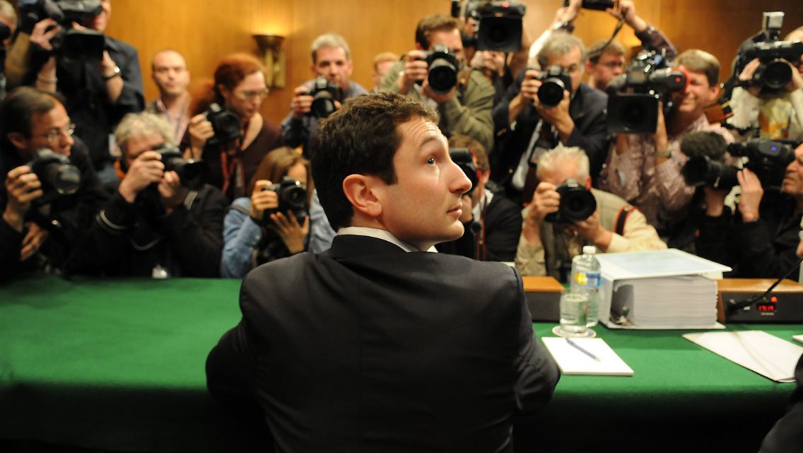 Fabrice Tourre bei der Anhörung zu Goldman Sachs.