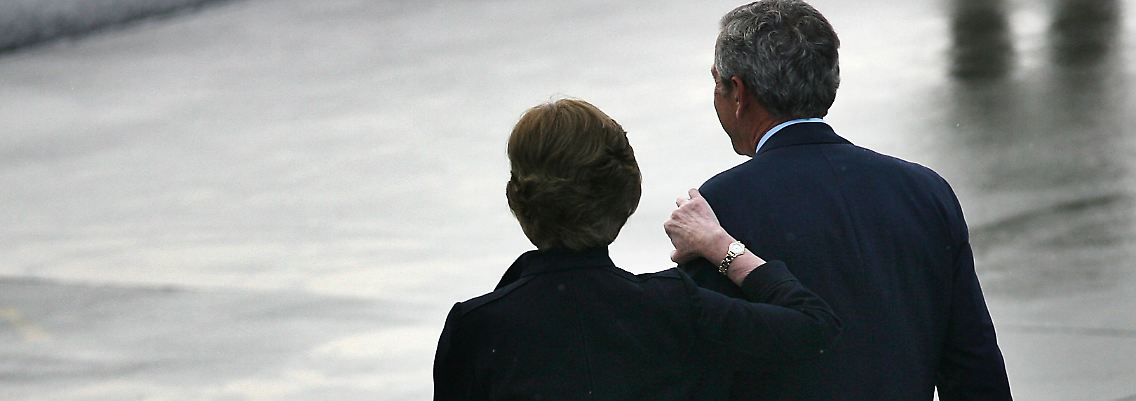 Laura und George W. Bush bei ihrem Besuch in Deutschland im Juni 2007.