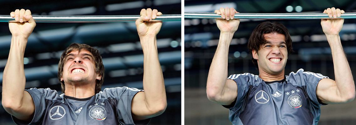 Die Nationalmannschaft beim Fitnesstest schwitzt mindestens genauso wie die Anleger dieser Tage.