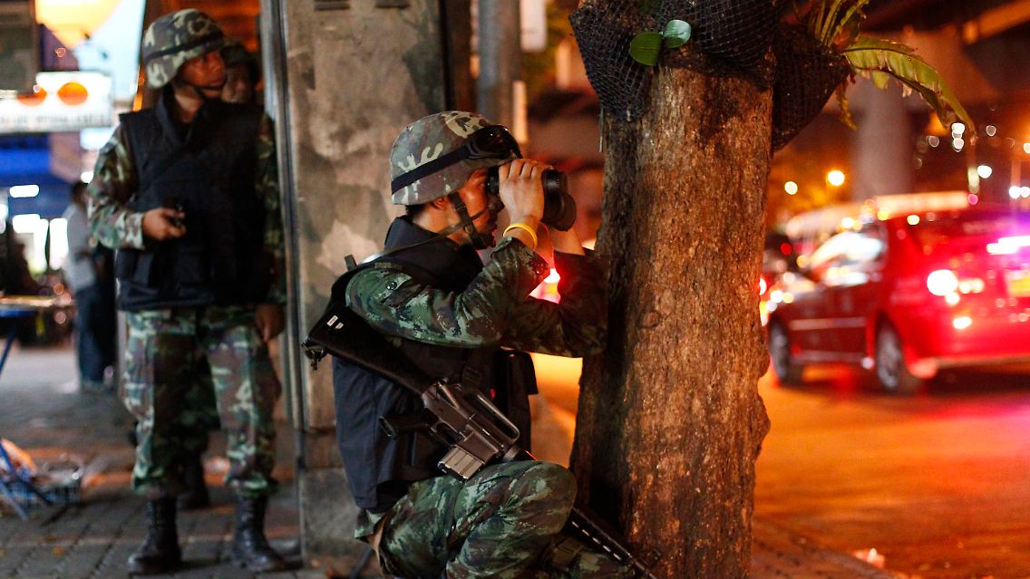 Das Militär will Bangkok abriegeln.
