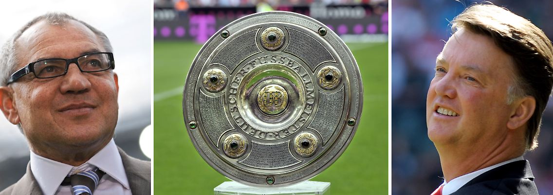 Wer macht das Rennen? Felix Magath, links, mit dem FC Schalke 04? Oder doch Louis van Gaal mit dem FC Bayern München?