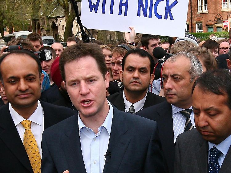 Dafür ist Liberaldemokrat Nick Clegg der Überraschungskandidat.