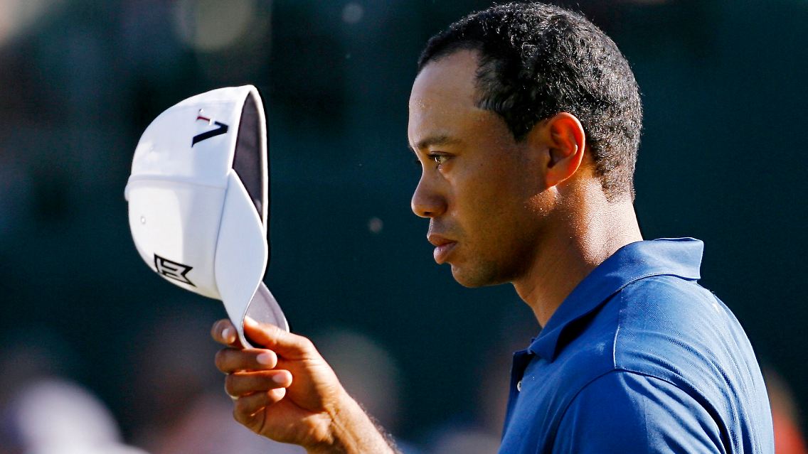 Den Tränen nahe: Tiger Woods.