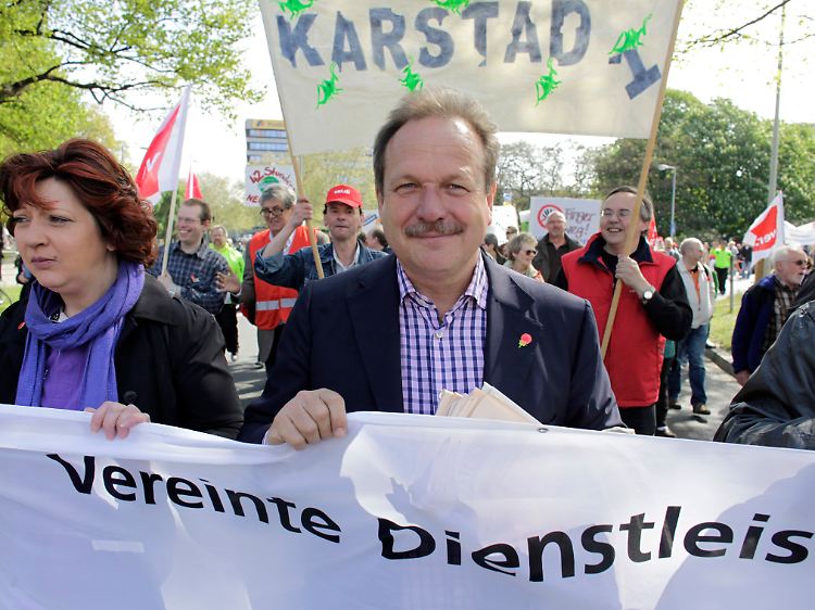 Frank Bsirske ging die Banken an.