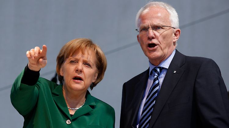 Merkel hatte für Ministerpräsident Rüttgers geworben.