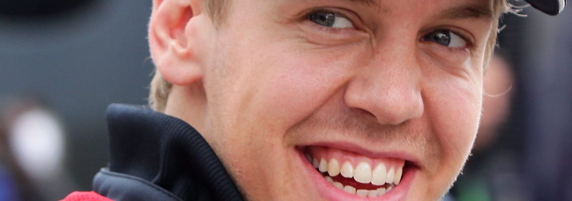 Haare ab: Sebsatian Vettel.