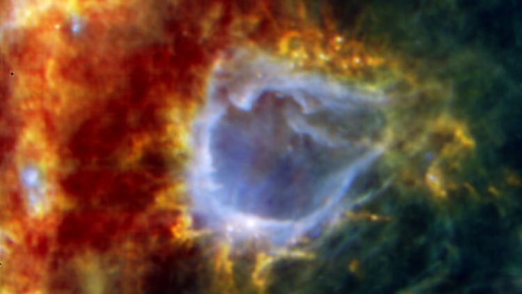 Die sternbildende Wolke RCW 120. 