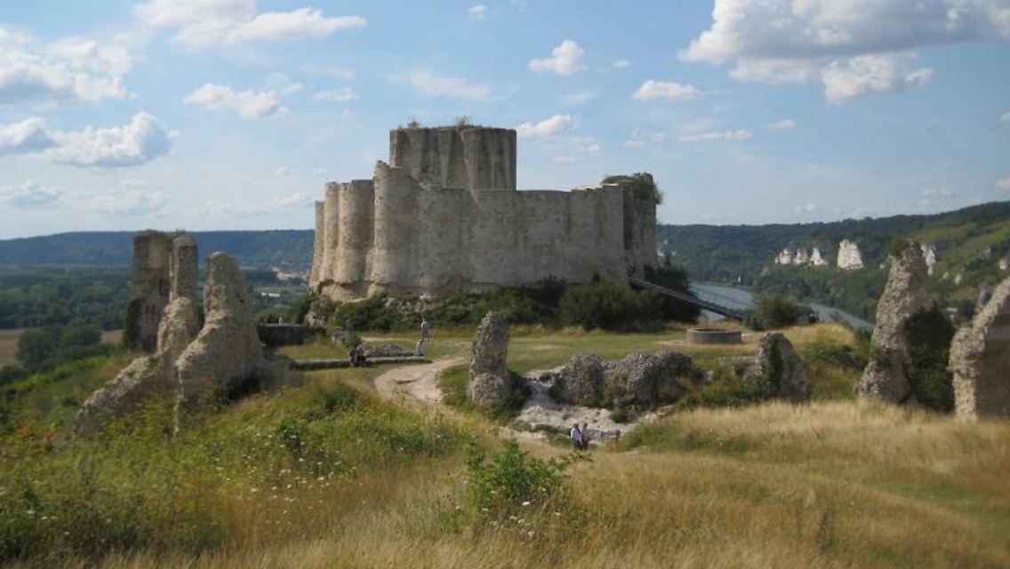 Seit dem 16. Jahrhundert eine Ruine: Das Château Gaillard bei Les Andelys wurde einst von König Richard Löwenherz gebaut, als die Normandie noch von England aus regiert wurde.