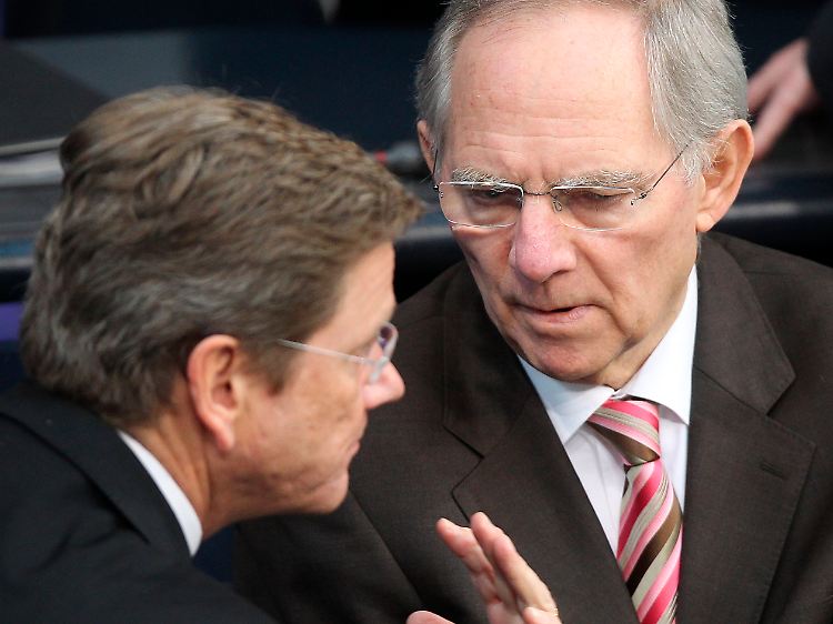 Schäuble und Westerwelle sind gerade in der Finanzpolitik nicht immer einer Meinung.