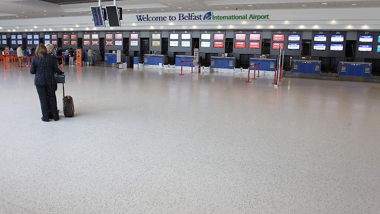 Immerhin kein Gedränge: Der Flughafen von Belfast am Mittwoch.