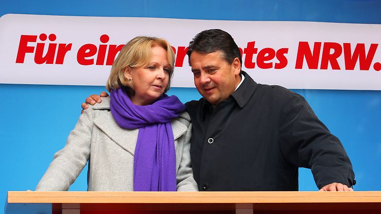 Hannelore Kraft und Sigmar Gabriel wollen die Vorherrschaft von Schwarz-Gelb durchbrechen.