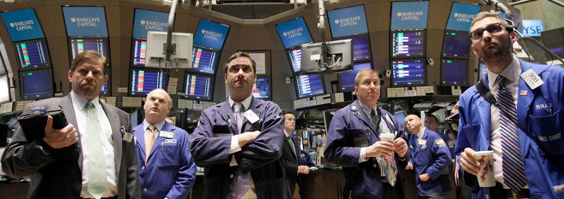 Bange Blicke bei den "Smart Guys" von der Wall Street.