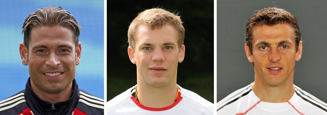 Die Konkurrenten Manuel Neuer (M) und Jörg Butt waren aber auch nicht wirklich schlecht.