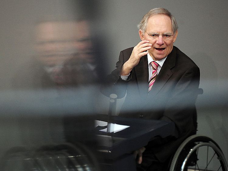 Ihm stehen harte Aufgaben bevor: Wolfgang Schäuble.