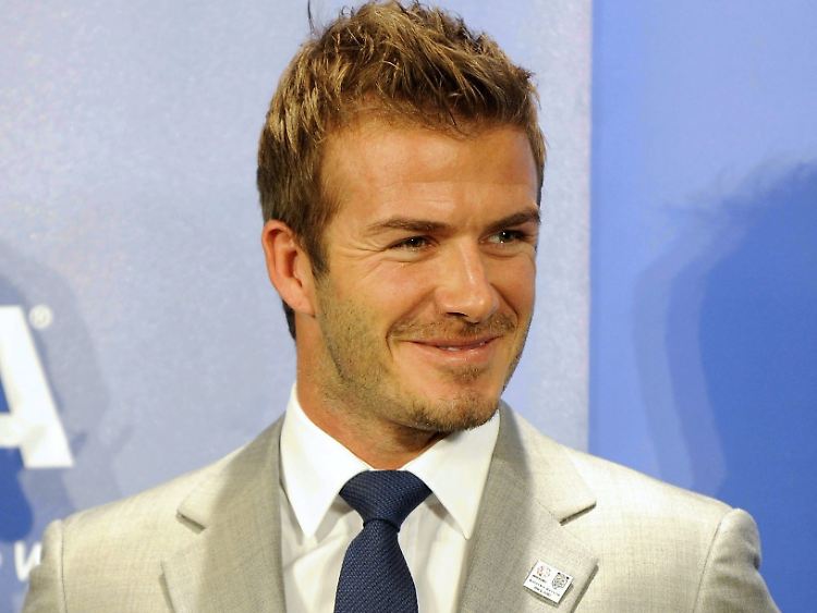 In Südafrika auf der Bank: David Beckham.