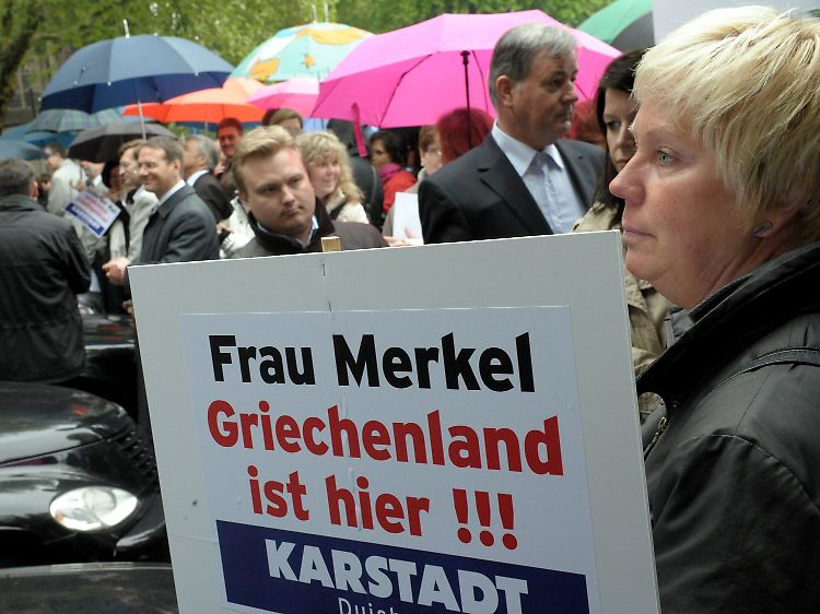 Protest von Karstadt-Beschäftigten am vergangenen Mittwoch in Duisburg.