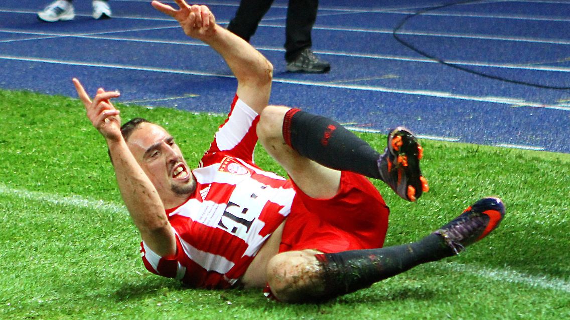 Den Treffer zum 3:0 für die Bayern steuerte Franck Ribery bei.