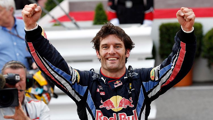 Triumphator: Mark Webber gewöhnt sich langsam daran, auf dem Treppchen ganz oben zu stehen.