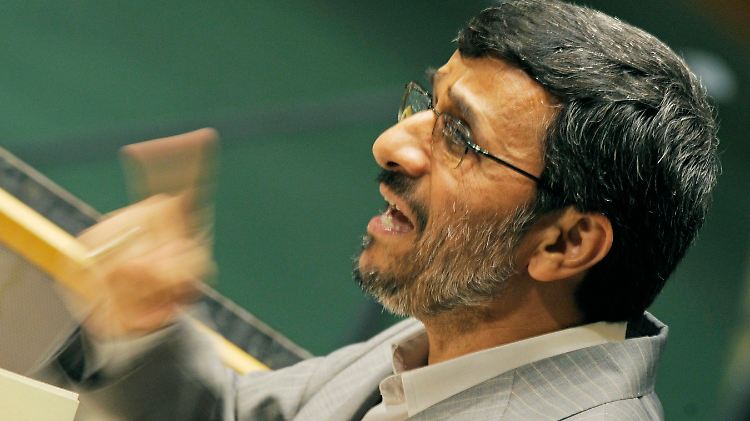 Der iranische Präsident Ahmadinedschad sprach Anfang Mai vor den Vereinten Nationen in New York.