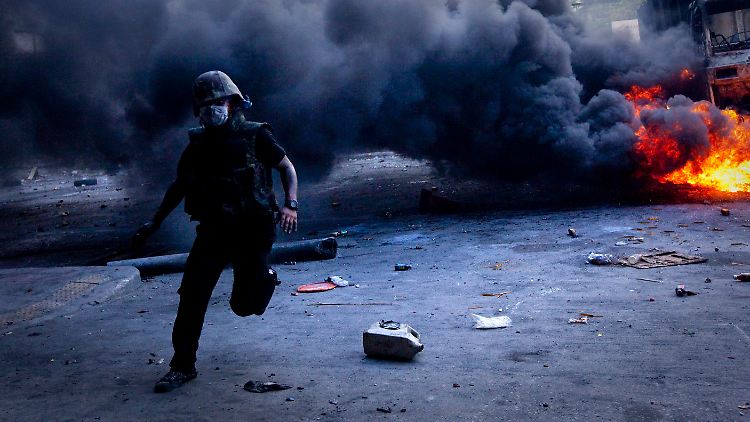 Straßenszene in Bangkok.