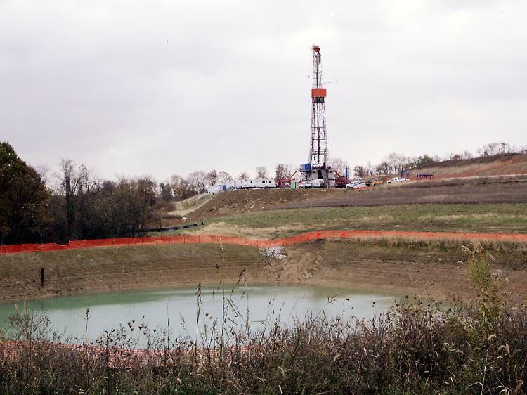 Ein Bohrloch im Marcellus Shale. 2009 gab es in den USA fast 500.000 aktive Gasbohrlöcher.