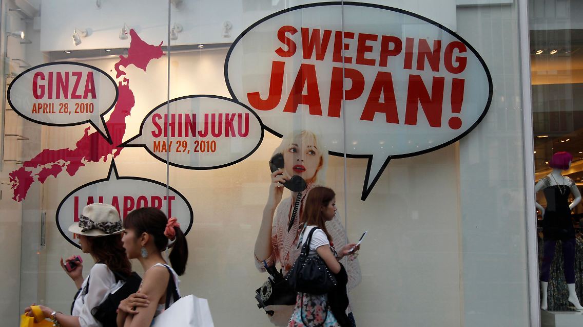 Japan wischt die Krise weg.