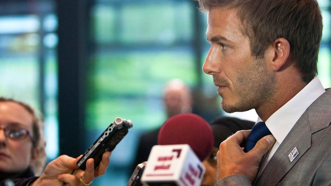 David Beckham soll nach seiner Verletzung nicht auf, sondern neben dem Feld helfen.
