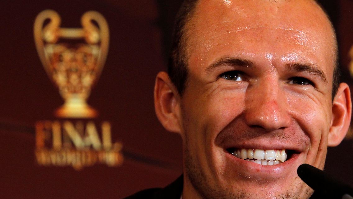 Bayerns Hoffnungen auf den CL-Titel ruhen auf Arjen Robben.