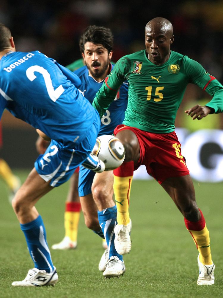 Pierre Achille Webo, hier gegen Italien im März.