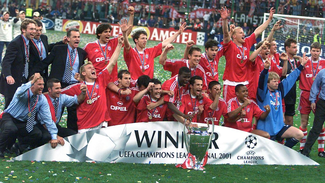 In ihrem bislang letzten internationalen Finale holten sich die Bayern 2001 zum vierten Mal die Champions League.