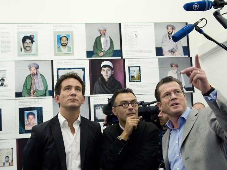 Marcel Mettelsiefen, Christoph Reuter und Karl-Theodor zu Guttenberg (v.l.n.r.).