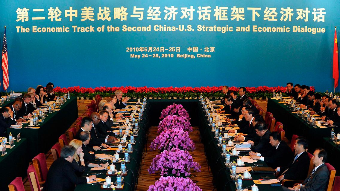 Chinesisch-amerikanischer Strategie- und Wirtschaftsdialog in Peking.
