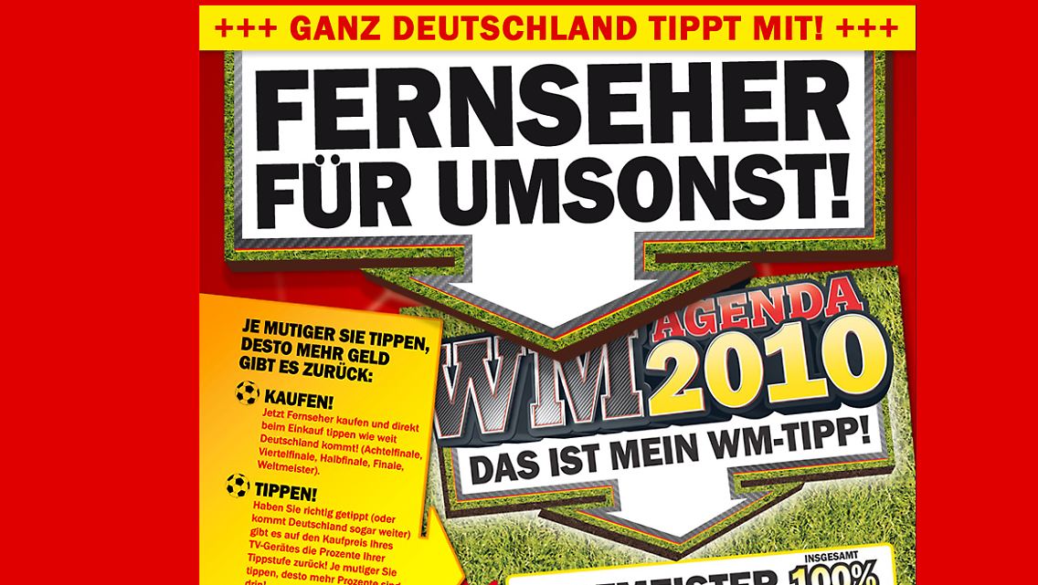 Werbung der Media Märkte.