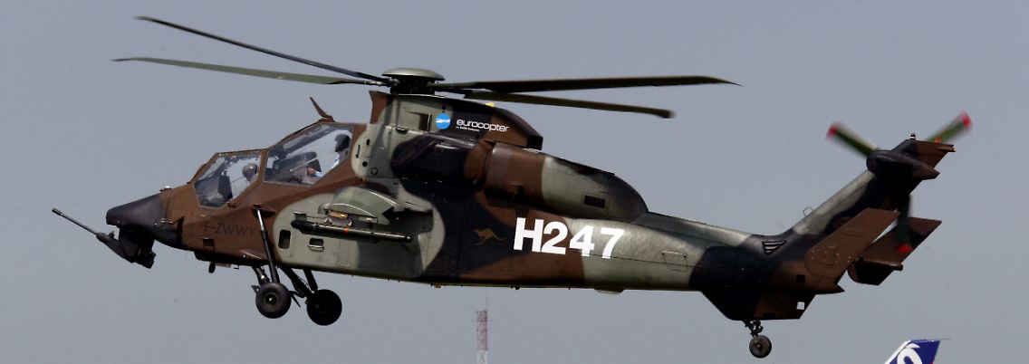 Auf Flugschauen und in Kinofilmen war der EC665 "Tiger" bereits in Aktion zu sehen.
