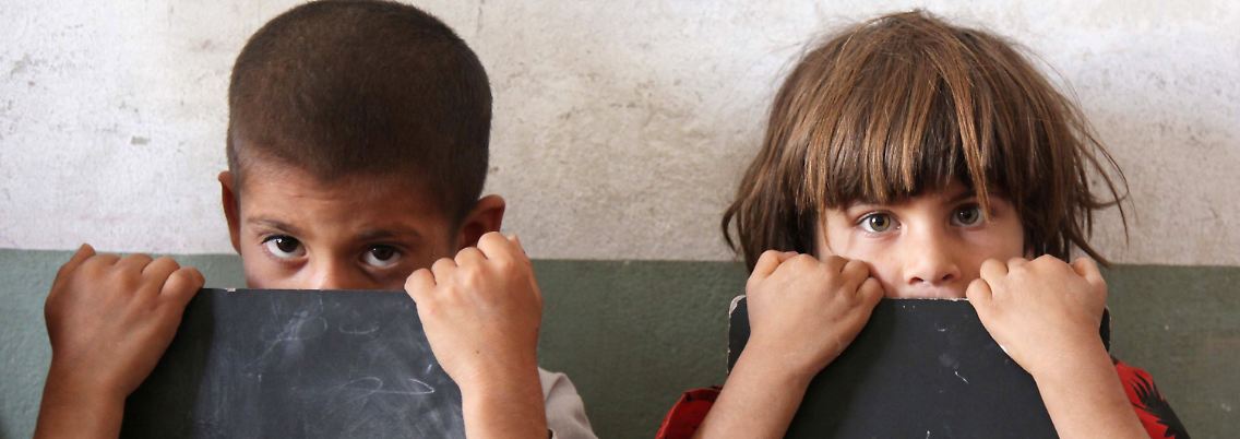 Waisenkinder in Kabul.