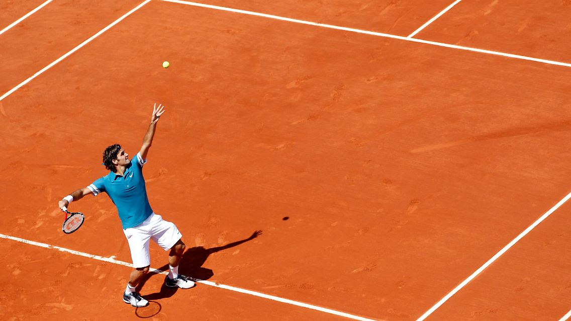 Roger Federer machte mit Julian Reister kurzen Prozess.