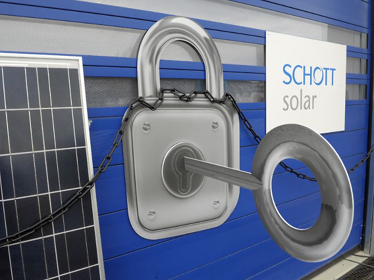Symbolische Schließung: Die Solarbranche protestiert heftig gegen die Kürzung der Einspeisevergütung.