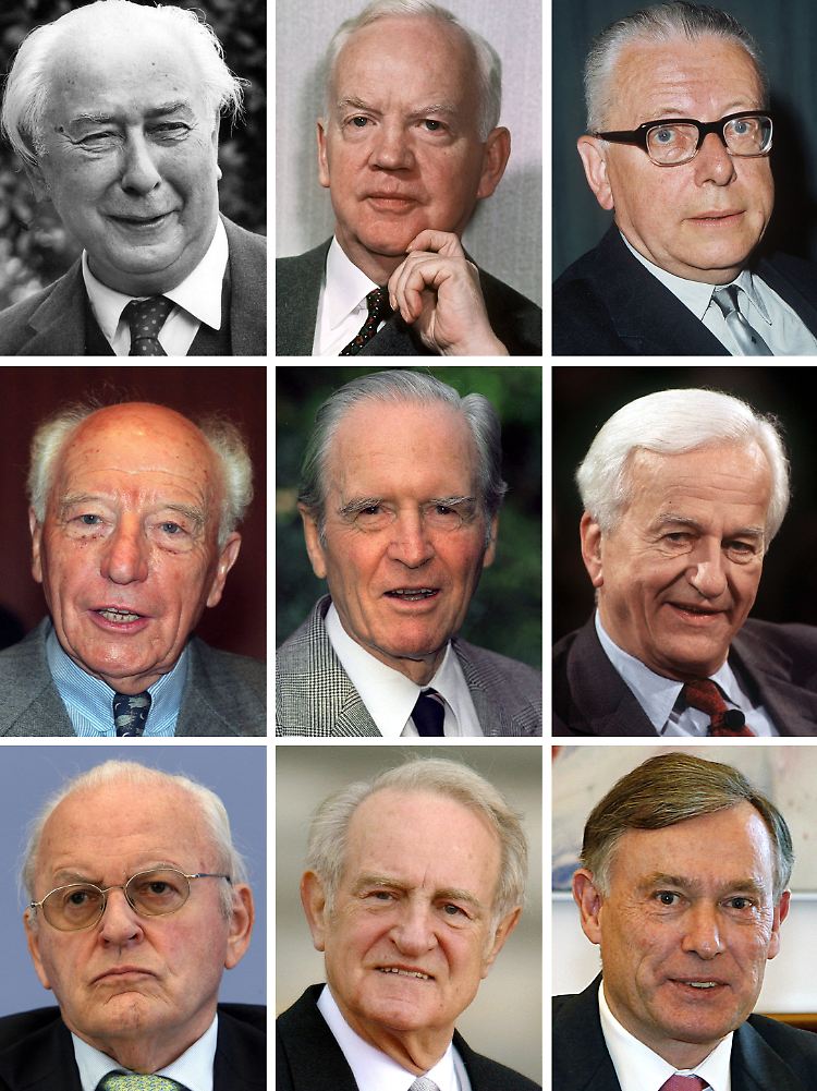 Drei der neun Bundespräsidenten seit 1949 waren zehn Jahre im Amt.