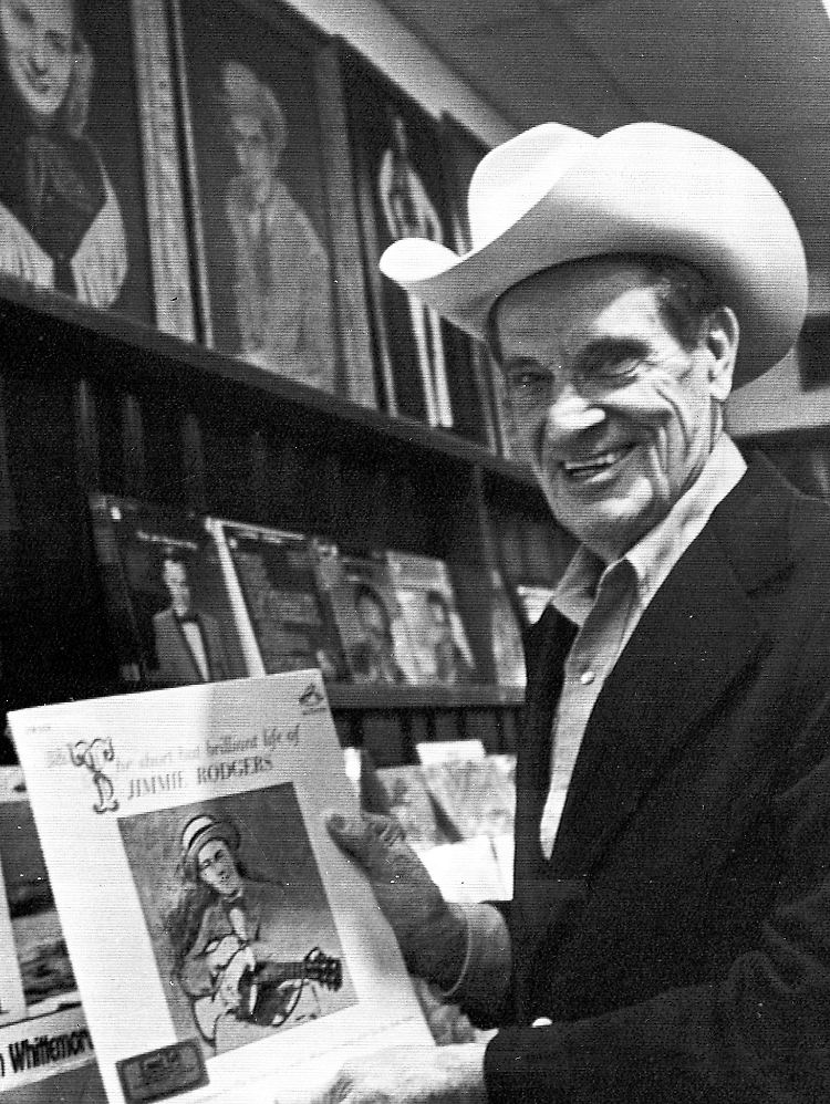 Jimmie Rodgers (auf der LP) gilt neben der Carter Family als der erste große Star der Country-Musik. Er wird auch als "The Father of Country Music" bezeichnet.
