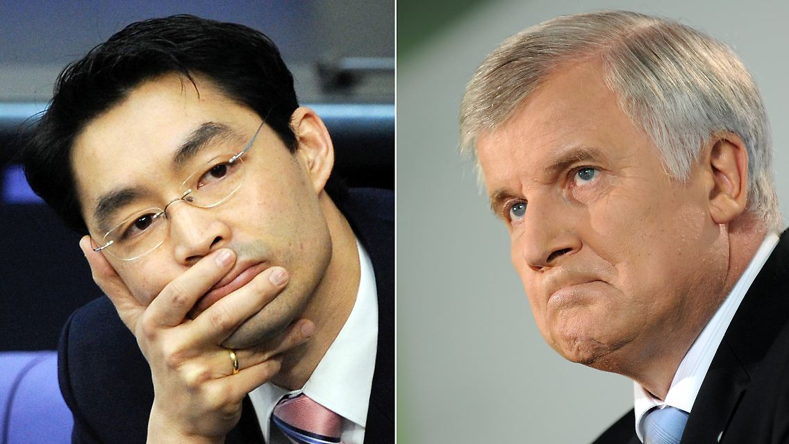 FDP-Gesundheitsminister Rösler und CSU-Chef Seehofer: Da bewegt sich gar nichts mehr.