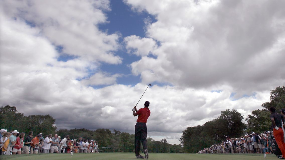 Ich habe heute alle da draußen getroffen: Tiger Woods.
