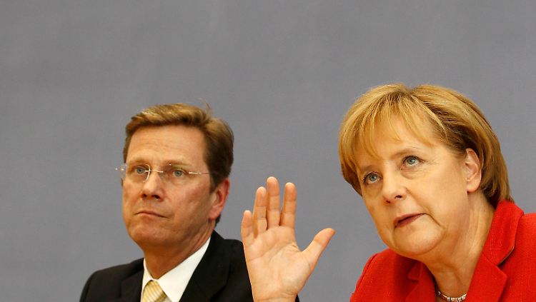 Die Krisenkanzlerin und ihr Vize: "Es sind ernste Zeiten, es sind schwierige Zeiten."