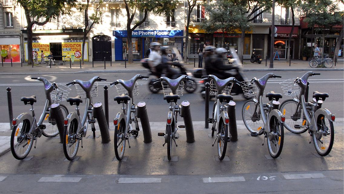 "Velibs" - das System der Leihräder wird reichlich genutzt.