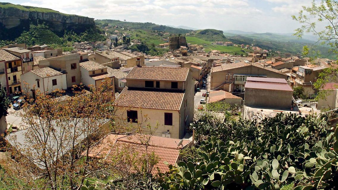 Blick auf die Mafia-Hochburg Corleone.