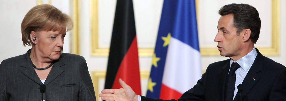 Merkel und Sarkozy bei einem Treffen im Februar.