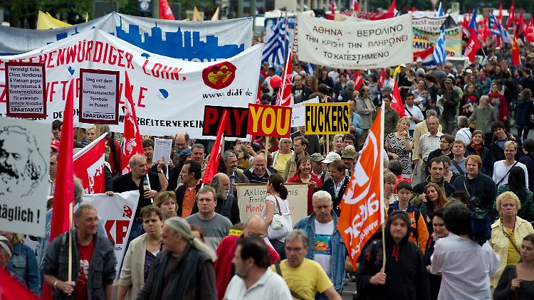 Proteste in Berlin.