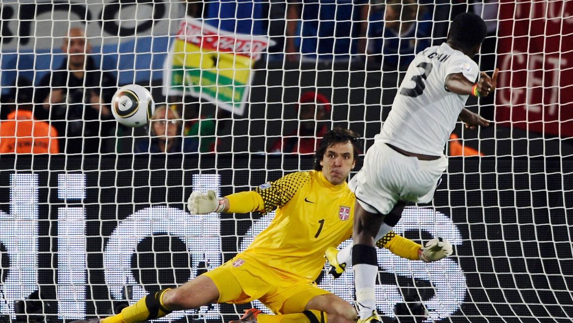 Treffsicher vom Punkt: Asamoah Gyan erzielte das Siegtor für Ghana.