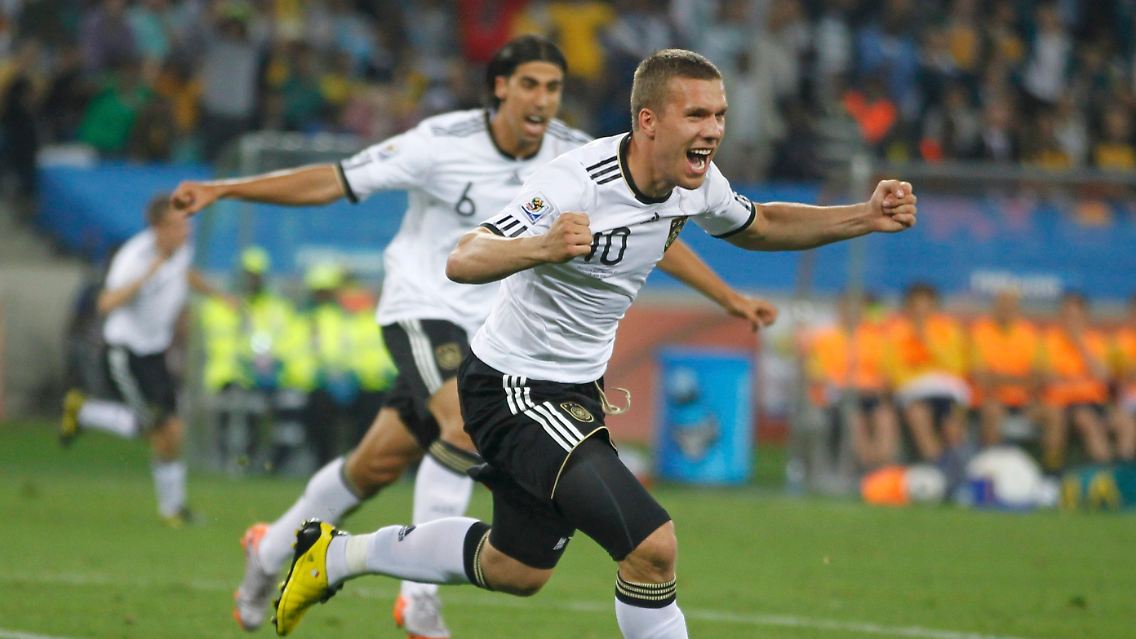 Lukas Podolski bescherte der deutschen Elf in der 8. Minute einen Traumstart.