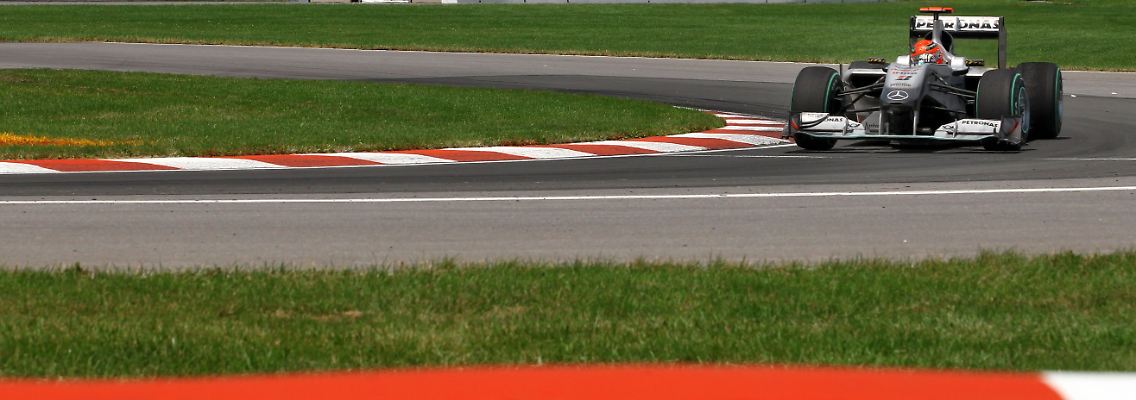 Zwischenzeitlich war Schumi bis auf Platz vorgefahren.